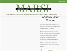 Tablet Screenshot of marsitraining.com